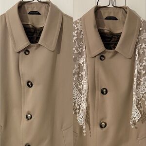 Crown Vintage All Weather Unisex Beige Trench Coat